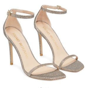 Stuart Weitzman Nudest Tan Glitter Size 5